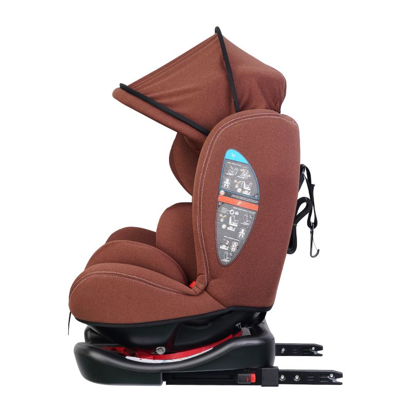 ZK701A SIGURNOST KUĆE ISOFIX 360 stupnjeva grupa 0123 ECE R4404 za 0-36kg 0-12 godina